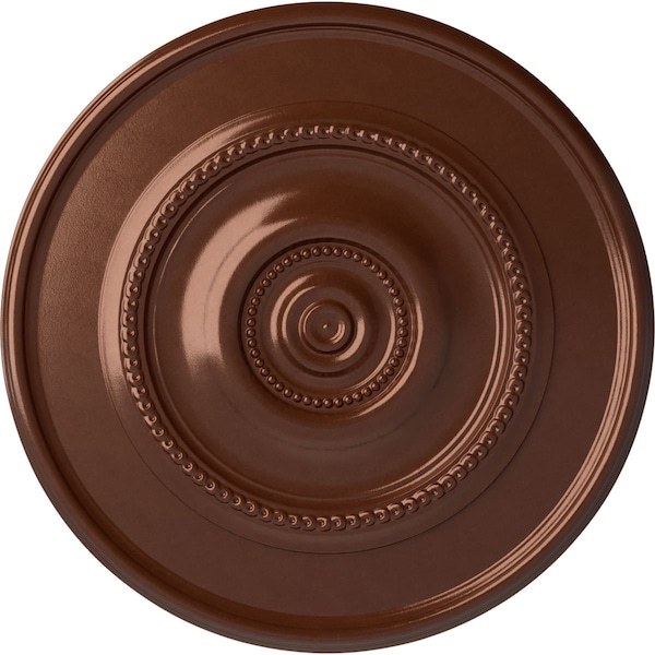 Ekena Millwork Traditional Reece Ceiling Medallion (Fits Canopies up to 5 7/8"), 24 3/8"OD x 1 1/8"P, Copper Penny CM24RECPS - main